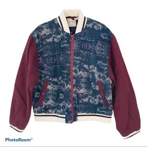 Free People Varsity of Dreams Bomber Jacket NWT